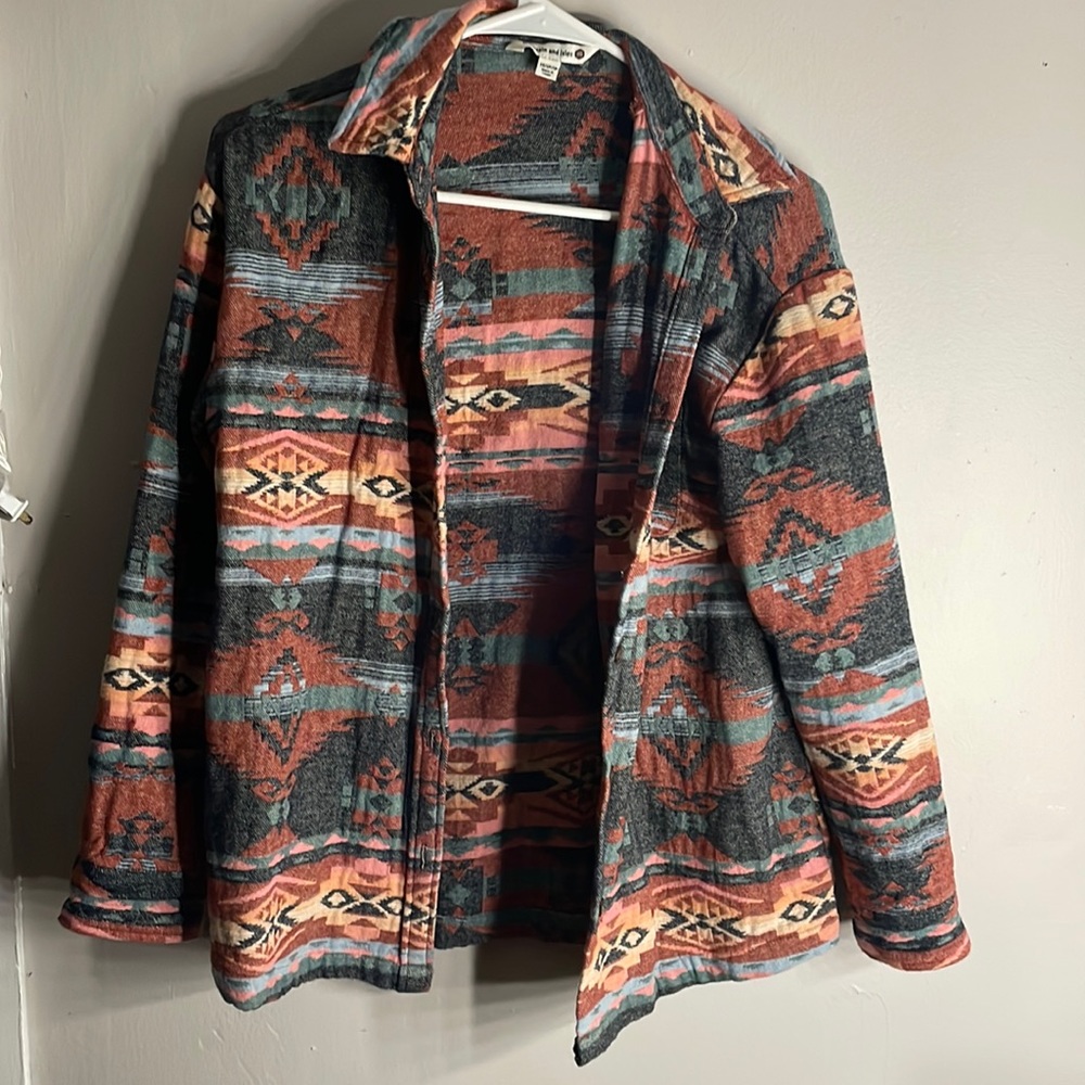 Aztec print jacket